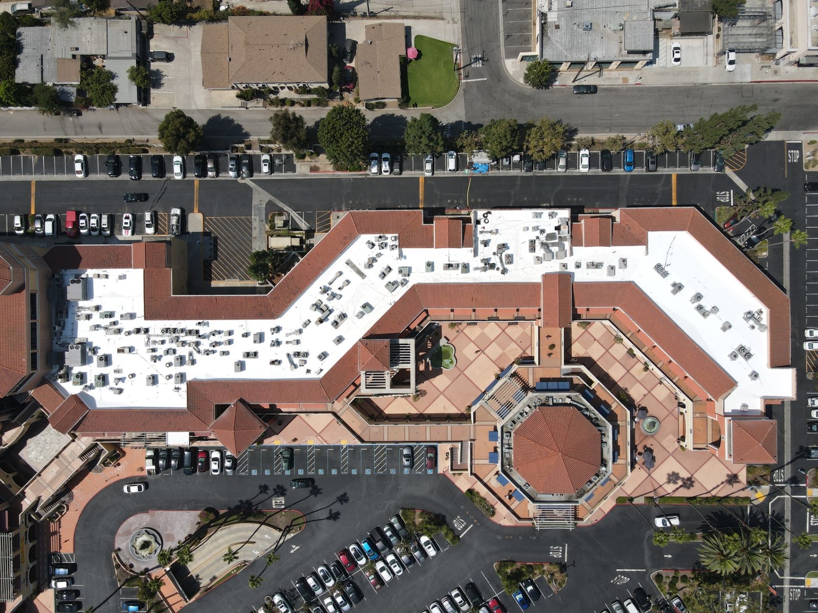 Commercial Retail Center roof