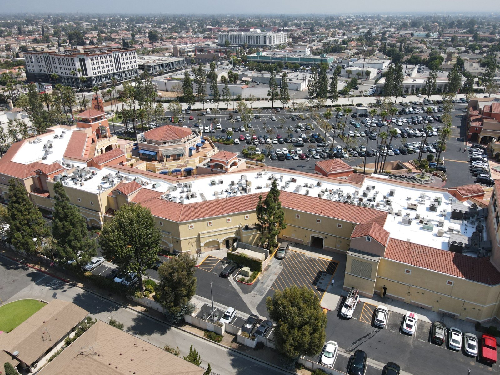 Commercial Retail Center roof